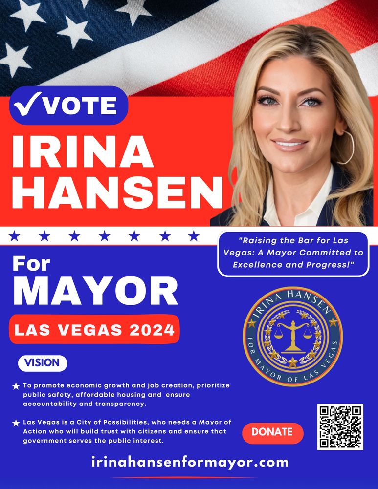 Irina Hansen for Mayor of Las Vegas Home